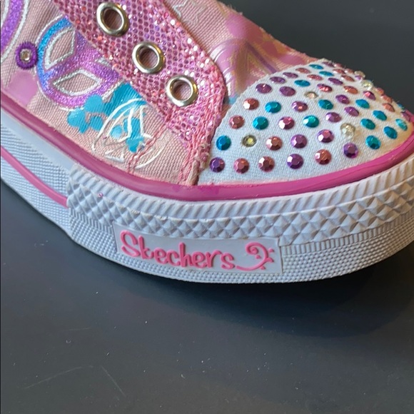 Skechers Twinkle Toes Shoes, peace symbols - Picture 3 of 7